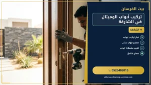 تركيب أبواب الوميتال في الشارقة